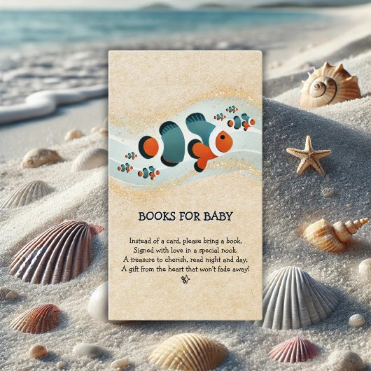 Craft Glitzer Clown Fisch Nemo Kinderdusche Begleitkarte