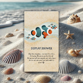 Craft Glitzer Clown Fisch Nemo Kinderdusche Begleitkarte