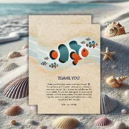 Craft Glitzer Clown Fisch Nemo Kinderdusche Dankeskarte