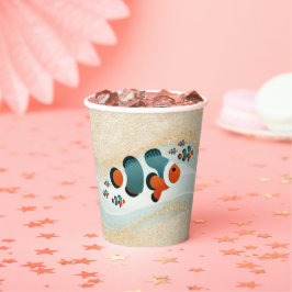 Craft Glitzer Clown Fisch Nemo Kinderdusche Pappbecher