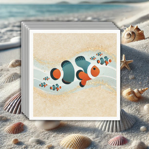 Craft Glitzer Clown Fisch Nemo Kinderdusche Serviette
