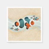 Craft Glitzer Clown Fisch Nemo Kinderdusche Serviette (Vorderseite)