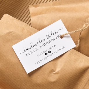Craft Handmade With Love Social Media Logo Name Gummistempel