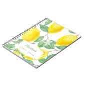 Craft ideas watercolored lemons college ruled notizblock (Linke Seite)