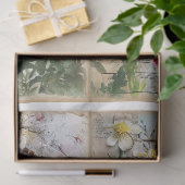 Craft Junk Journal Scrapbook Blumenhintergrund C Seidenpapier (Geschenk)