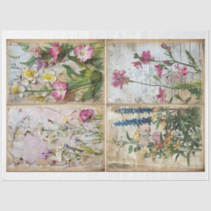 Craft Junk Journal Scrapbook Blumenhintergrund C Seidenpapier