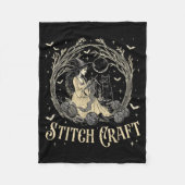 Craft M Witch Halloween Cat Witch Girls Trip  Fleecedecke (Vorderseite)