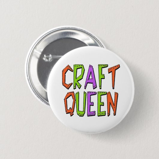 Craft Queen Button (Vorne & Hinten)