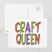 Craft Queen Postkarte (Vorne/Hinten)