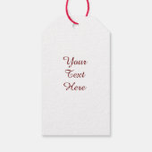 Craft Red Christmas Tree mit Button Baubles Geschenkanhänger (Rückseite)