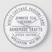 Craft Shop Wall Uhr (Vorderseite)