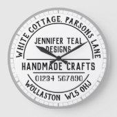 Craft Shop Wall Uhr (Vorderseite)