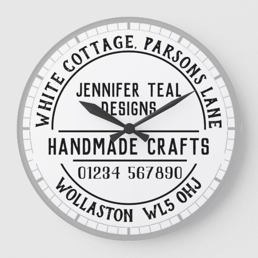 Craft Shop Wall Uhr (Vorderseite)