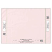 Craft Show Blush Sage 60 x 84 QR-Code Tischdecke (Vorderseite (Horizontal))