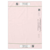 Craft Show Blush Sage 60 x 84 QR-Code Tischdecke (Vorderseite)
