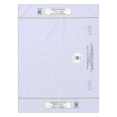 Craft Show Lavender Green 52 x 70 QR Code Tischdecke (Vorderseite)
