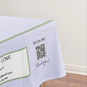 Craft Show Lavender Green 52 x 70 QR Code Tischdecke (Beispiel)