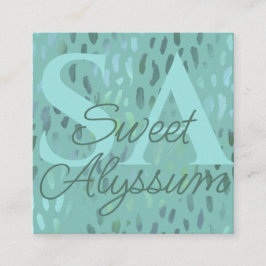 Craft Show Promoter Pop Grün Quadratische Visitenkarte