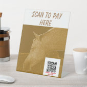 Craft Stall Scan2Pay Golden Brown Pferd Sockelschild (In SItu)