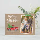 Craft Tape Brush Script Truck Kraft Weihnachten (Stehend Vorderseite)