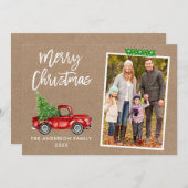 Craft Tape Brush Script Truck Kraft Weihnachten (Vorne/Hinten)