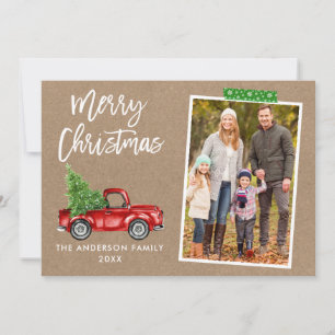 Craft Tape Brush Script Truck Kraft Weihnachten