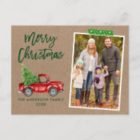 Craft Tape Brush Script Truck Kraft Weihnachten