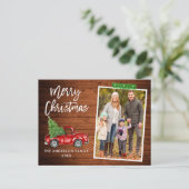 Craft Tape Brush Script Truck Wohnen Weihnachten Postkarte (Stehend Vorderseite)