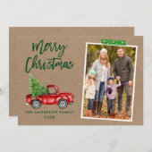 Craft Tape Truck Brush Script Kraft Weihnachten (Vorne/Hinten)