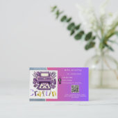 Craft Vinyl Business Card Visitenkarte (Stehend Vorderseite)