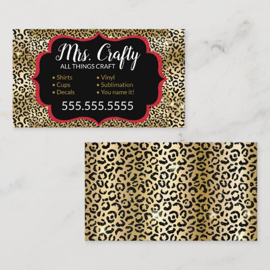 Craft Vinyl Business Card Visitenkarte (Vorne/Hinten)