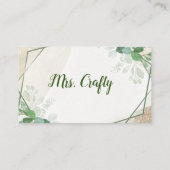 Craft Vinyl Business Card Visitenkarte (Rückseite)