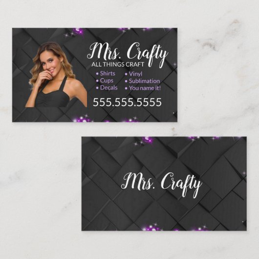 Craft Vinyl Business Card Visitenkarte (Vorne/Hinten)