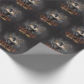 Crafted With Fire – Rustic Artisan Sticker Geschenkpapier (Ecke)