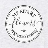 Crafter Business Artist Round Iron Logo Etiketten (Design 2)