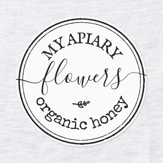 Crafter Business Artist Round Iron Logo Etiketten (Design 2)