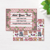 Crafter / Designer / Seamstresskarte / Tag - SRF (Schreibtisch)