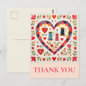 Crafter Quilting Sewing Thank you Postkarte (Vorne/Hinten)