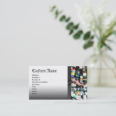 Crafter-Schmuck, der Papierperlen-Visitenkarten Visitenkarte (Stehend Vorderseite)