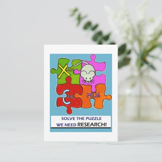 CrafterKate-Puzzle Postkarte (Stehend Vorderseite)