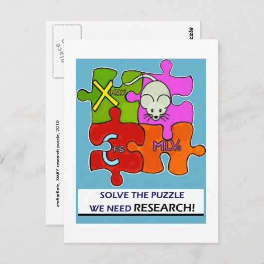 CrafterKate-Puzzle Postkarte (Vorne/Hinten)