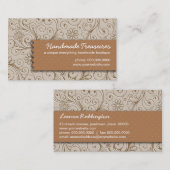 Crafters-mit Blumenhandgemachtes Visitenkarte (Vorne/Hinten)