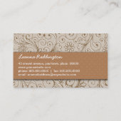 Crafters-mit Blumenhandgemachtes Visitenkarte (Rückseite)