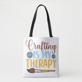 Crafting ist meine Therapie Tasche