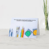 Crafting-Karte Dankeskarte (Rückseite)