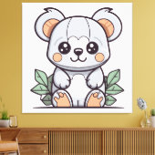 Crafting Kawaii Magic Koala Vector Leinwanddruck (Insitu (Wohnzimmer))