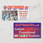 CRAFTMAKERS.net Geschäfts-KARTEN Visitenkarte (Vorne/Hinten)