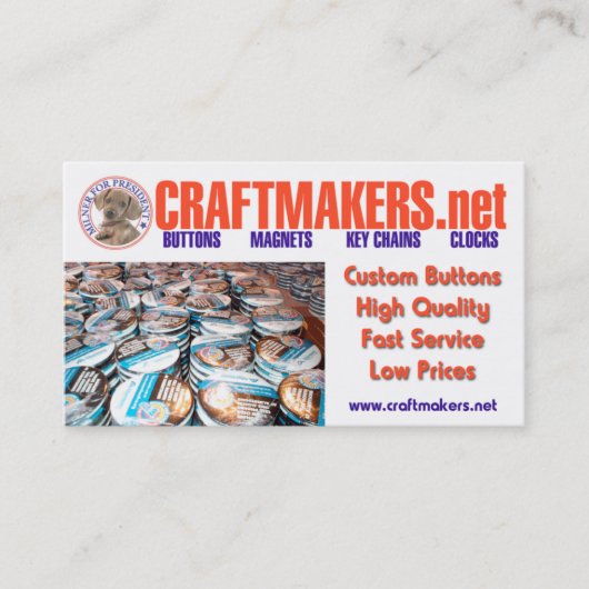 CRAFTMAKERS.net Geschäfts-KARTEN Visitenkarte (Vorderseite)