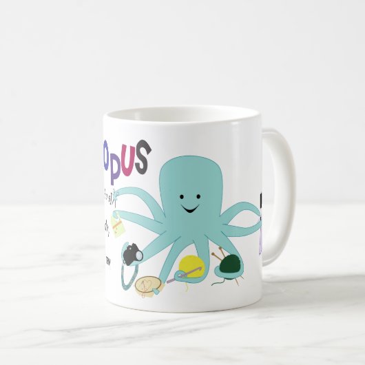 Craftoctopus-Tasse Kaffeetasse (VorderseiteRechts)