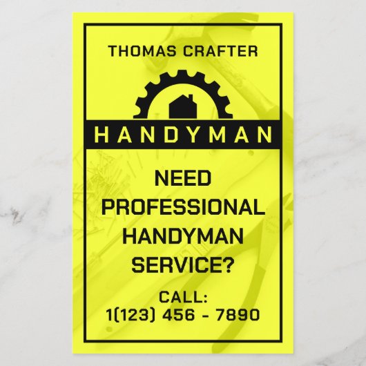 Crafts and repair inspired  flyer (Hinten)